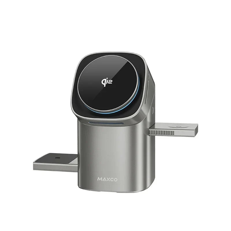 Qi2™ Auto-Rotate 3-in-1 Wireless Charger