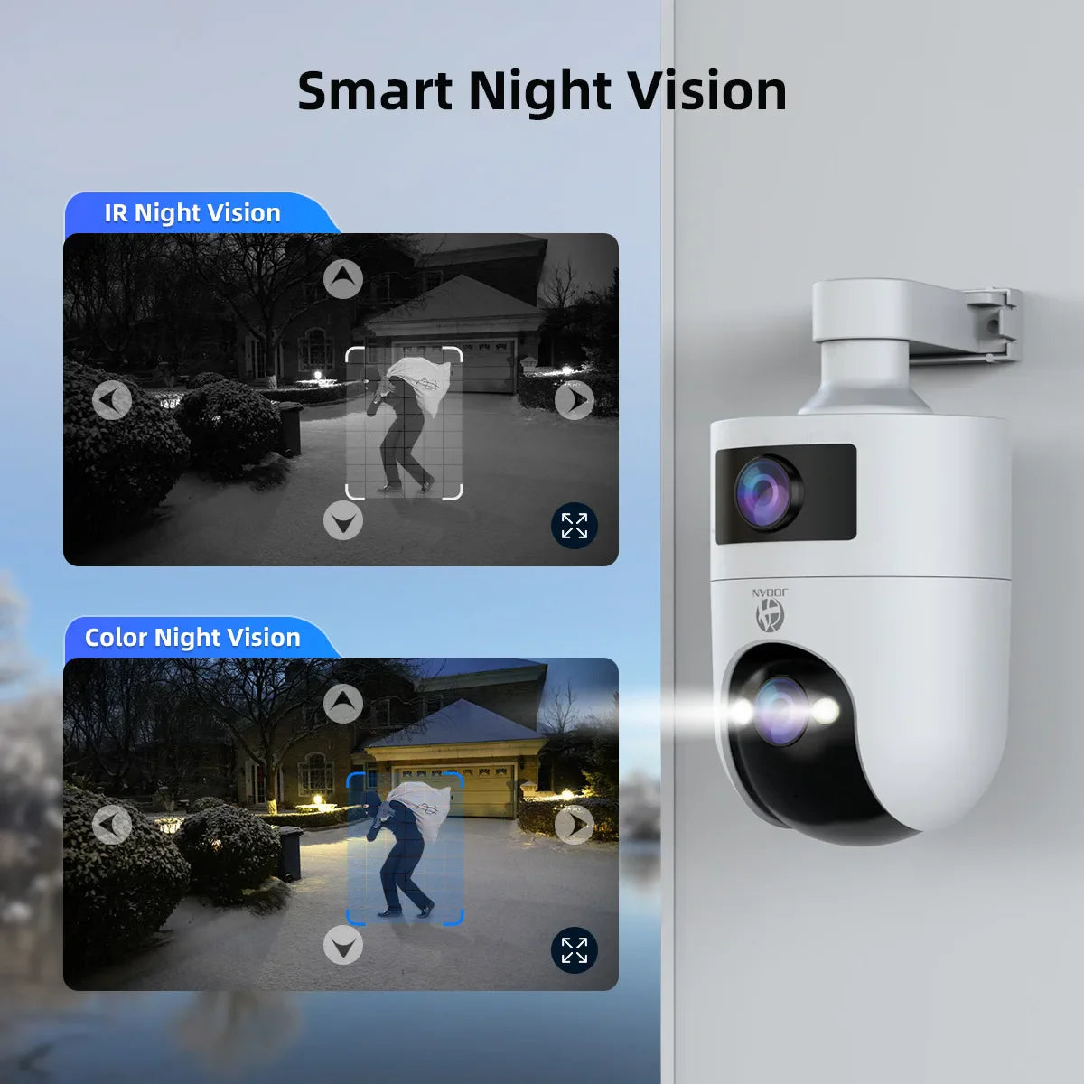 Outdoor Dual-Lens AI Security Camera