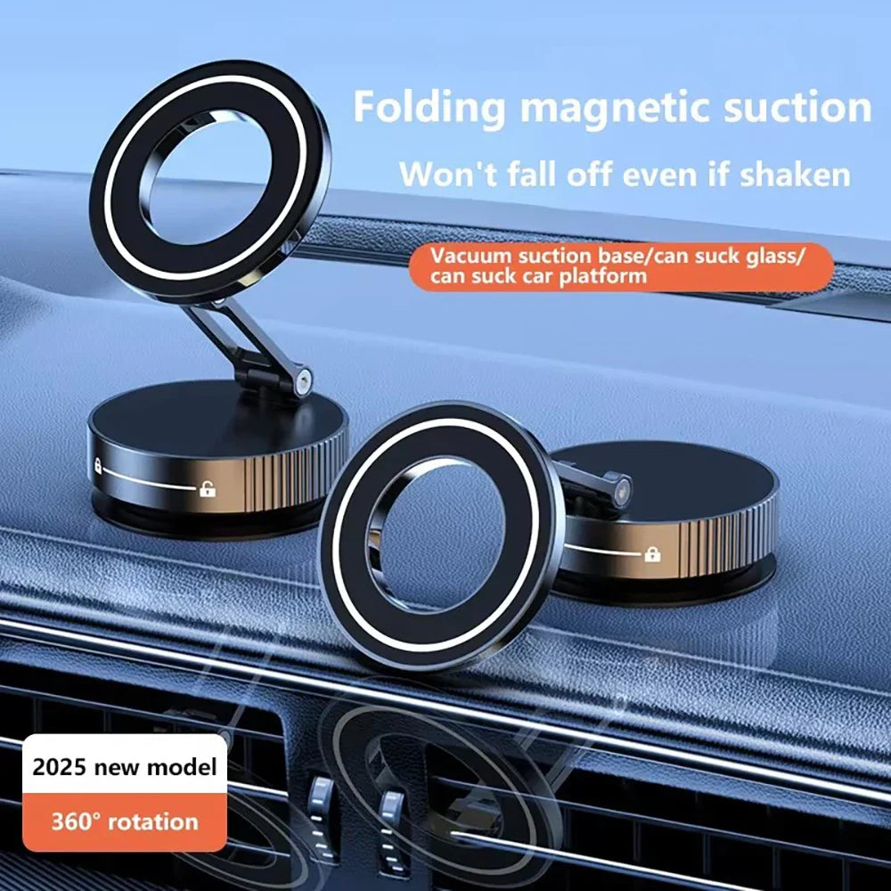 AutoMag™ Magnetic Car Mount & Vacuum Holder