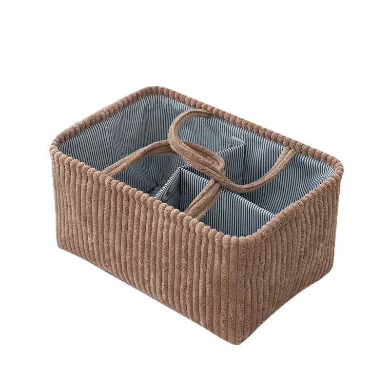 LuxeBoho™ Multi-Compartment Storage Basket