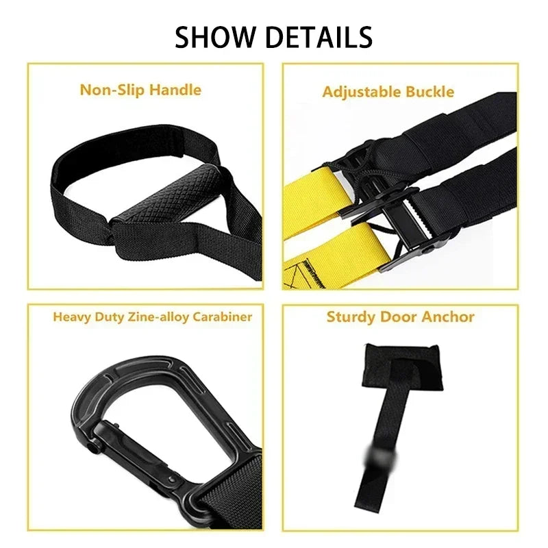 P3™ Trx Suspension Belt – Resistance Band for Yoga & Workouts