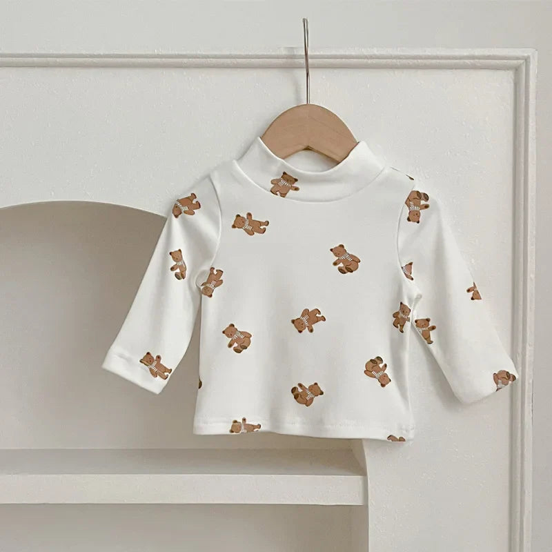 MiniCozy™ Infant Long Sleeve Tee – Soft Winter Casual Shirt