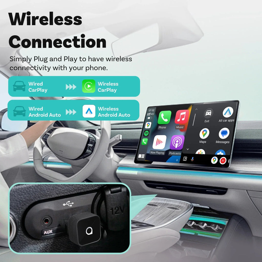 Ottocast™ Mini USB CarPlay Adapter for Cars