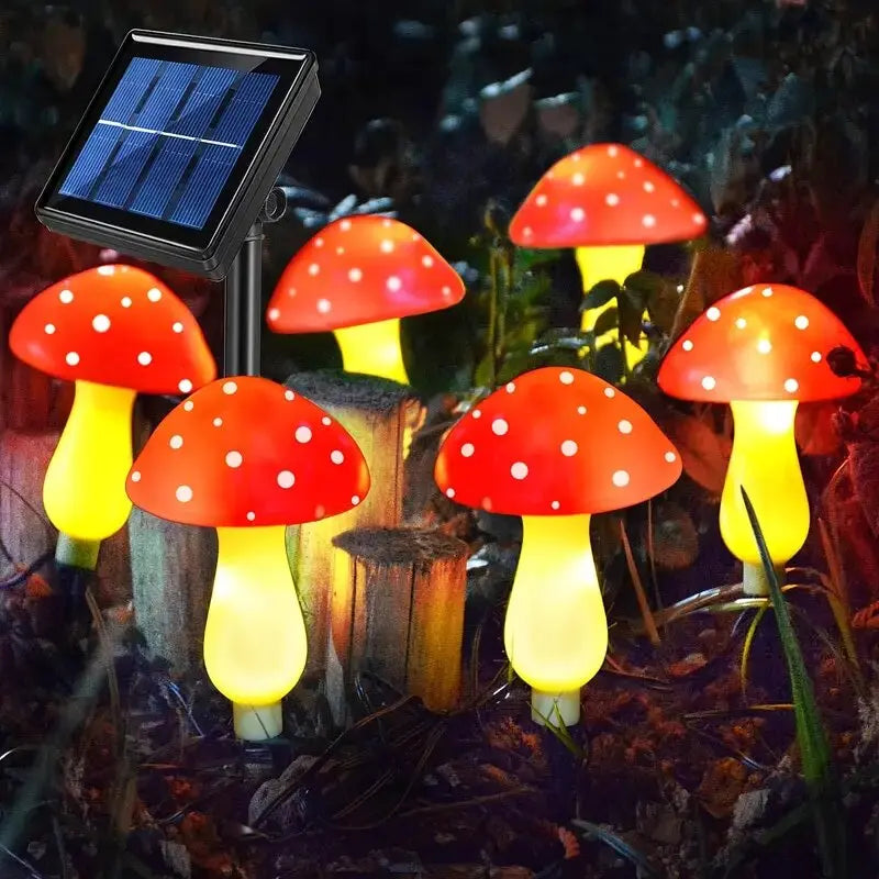 SunBright™ Outdoor Mushroom Pathway LED Light – 8 Modes