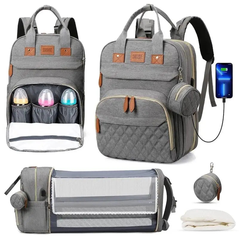 BabyFlex™ Foldable Diaper Bag & Changing Backpack