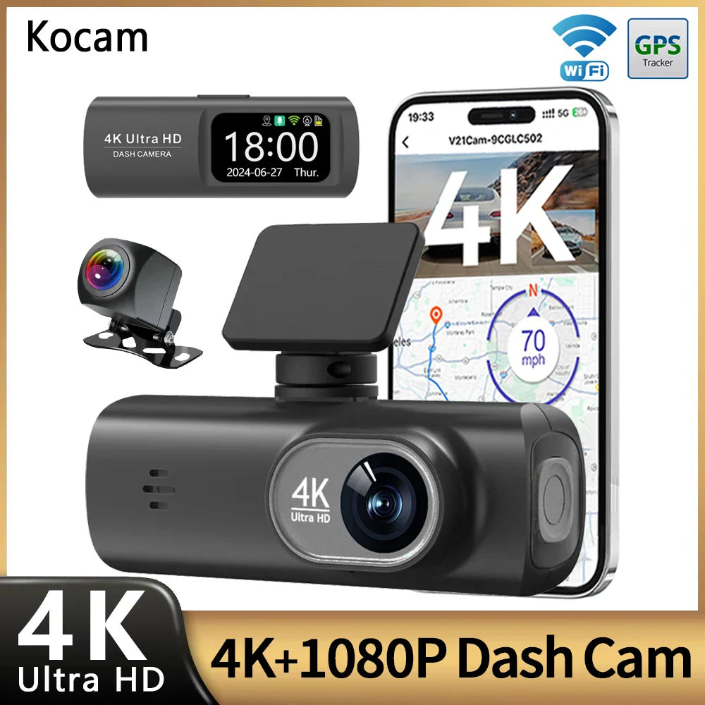 NightGuard™ 4K Dual-Dashcam, schwarze Box