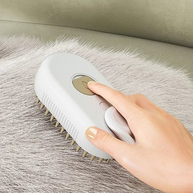 FurEase™ Steam Pet Brush – Massage & Hair Removal