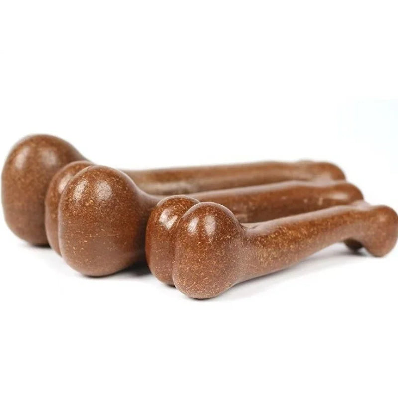 Natural Non-Toxic Dog Bone Chew Toy Nearly Indestructible Anti-Bite Puppy Chew Toy