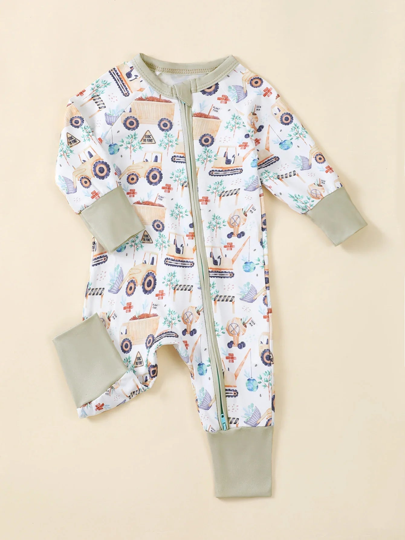 TinyBear™ Soft Baby Boy Onesie – Winter Fashion Romper
