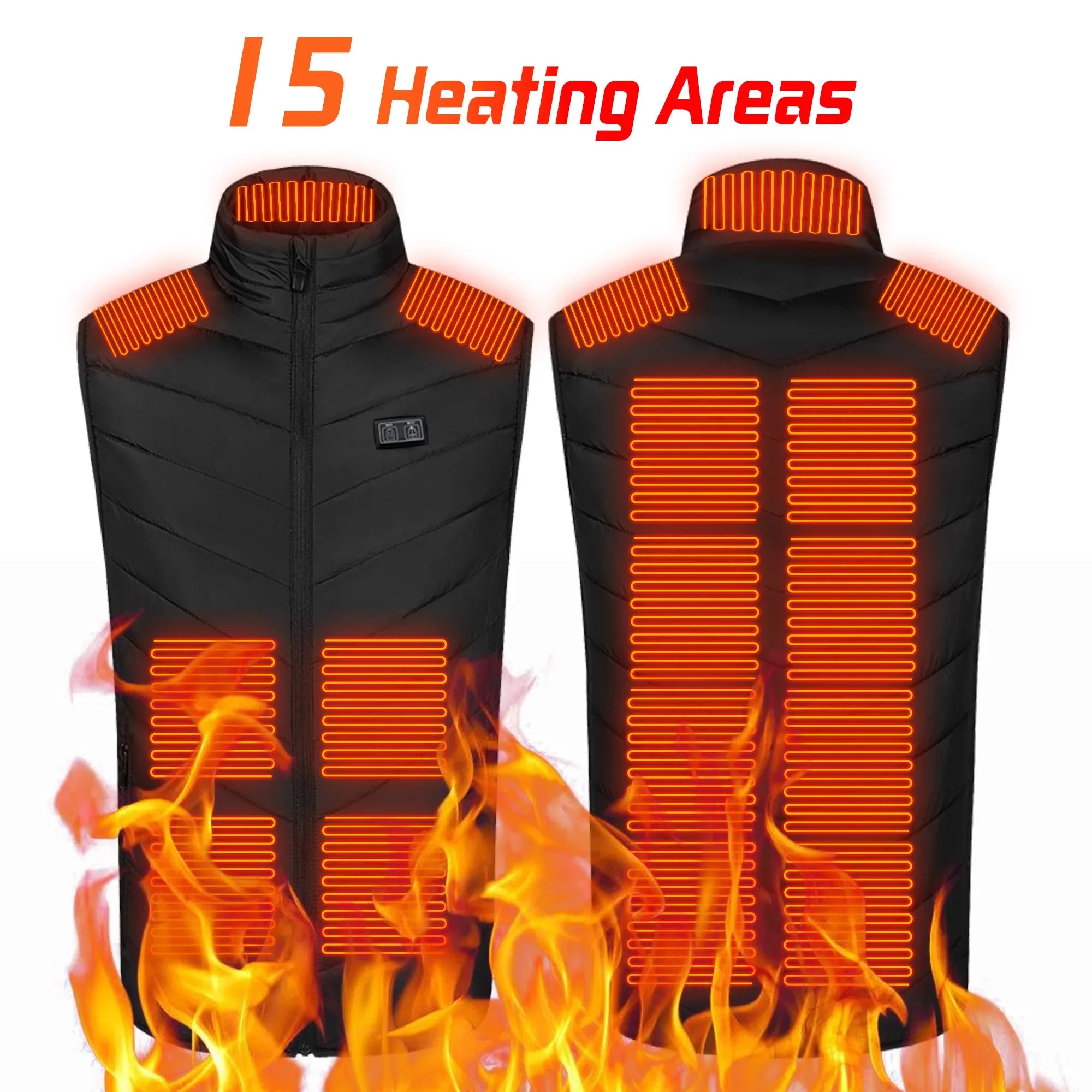 HeatMax™ USB Heated Vest – Outdoor, Sports & Travel Jacket