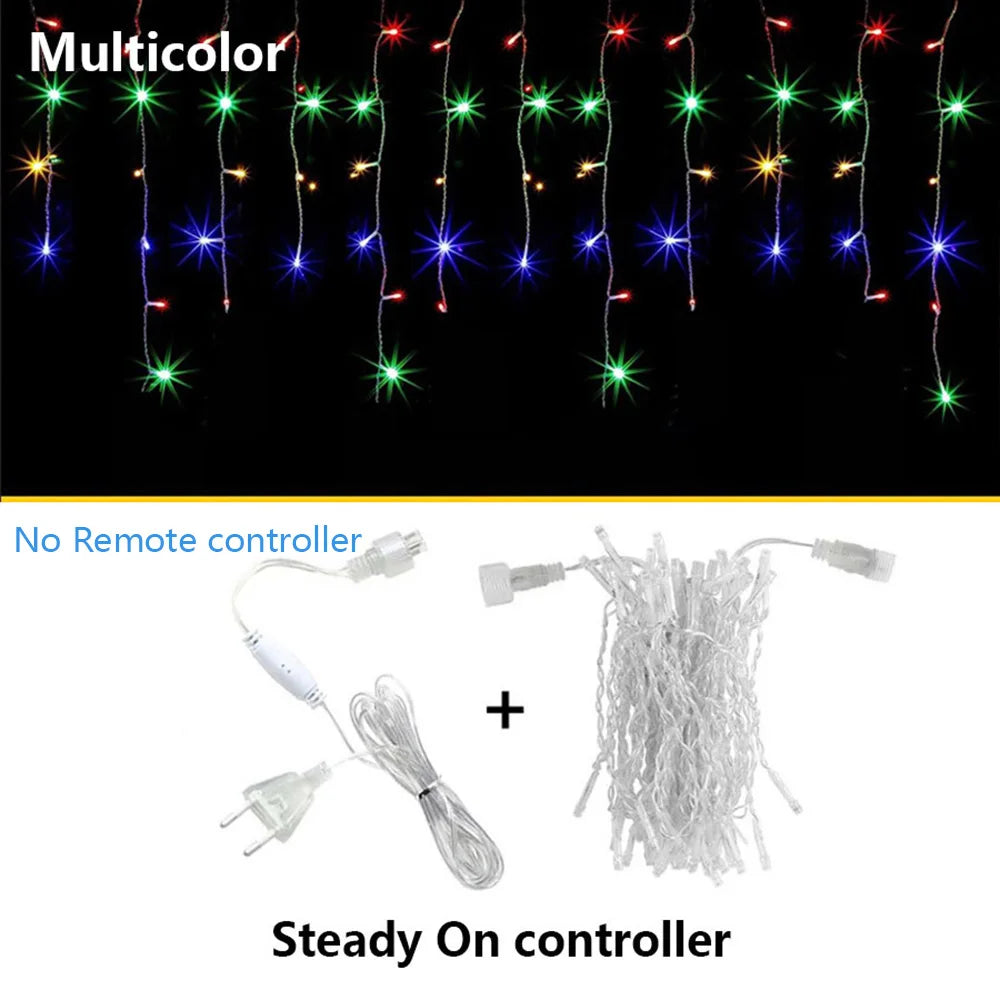 LED Icicle String Lights for Garden & Yard