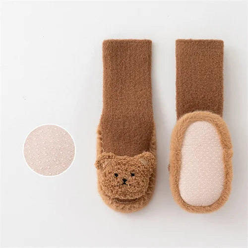 SnugSole™ Baby Walking Socks Shoes – Thick Velvet