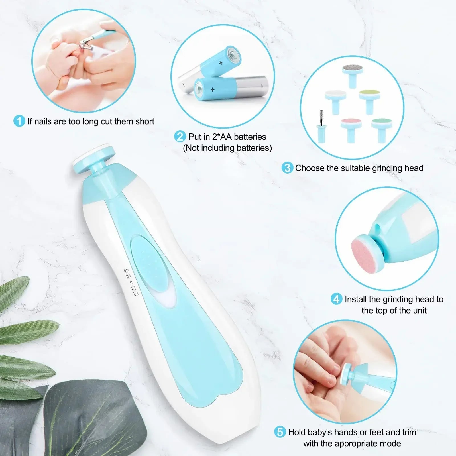 BabyCare™ Electric Nail Cutter & File