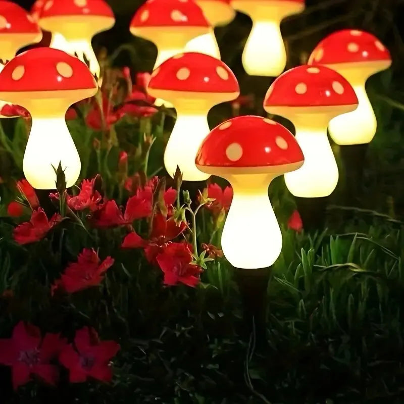 SunBright™ Outdoor Mushroom Pathway LED Light – 8 Modes