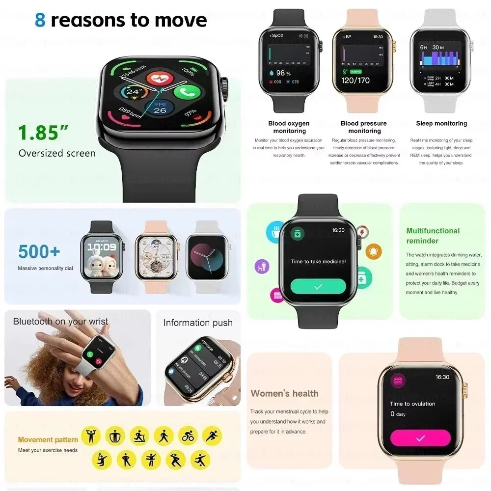 Apple Watch 10™ 2025 – Bluetooth-Anrufe, NFC, Fitness-Tracker