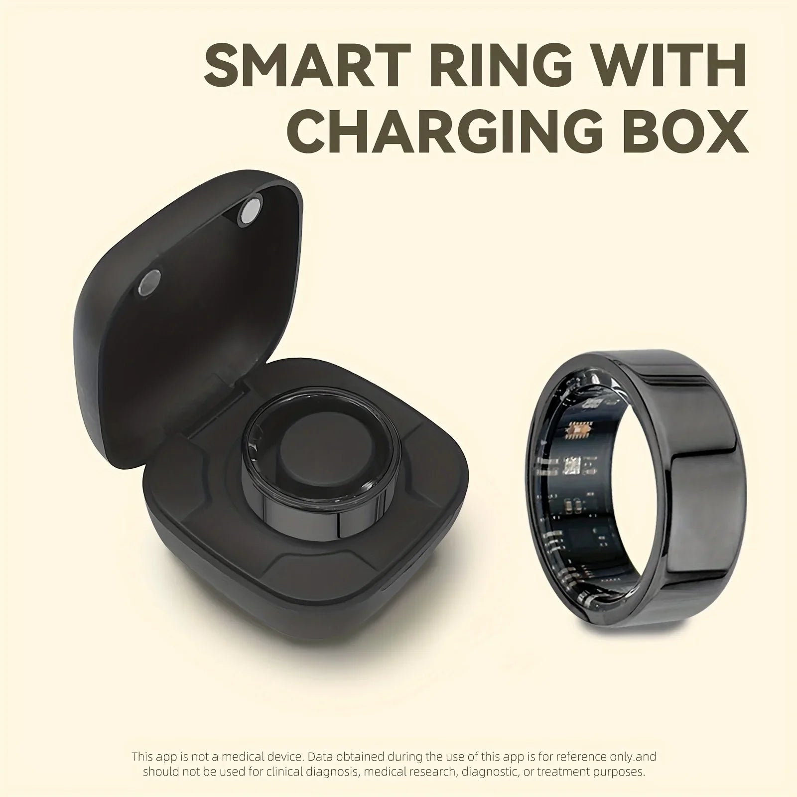 HealthTrack™ Smart Ring – Sleep, Sports & Calories