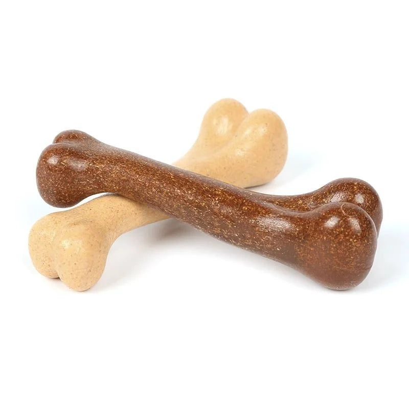 Natural Non-Toxic Dog Bone Chew Toy Nearly Indestructible Anti-Bite Puppy Chew Toy