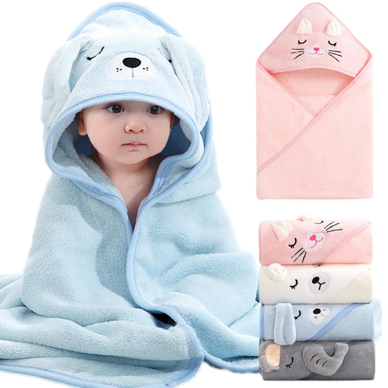 TinyTails™ Soft Hooded Baby Towel