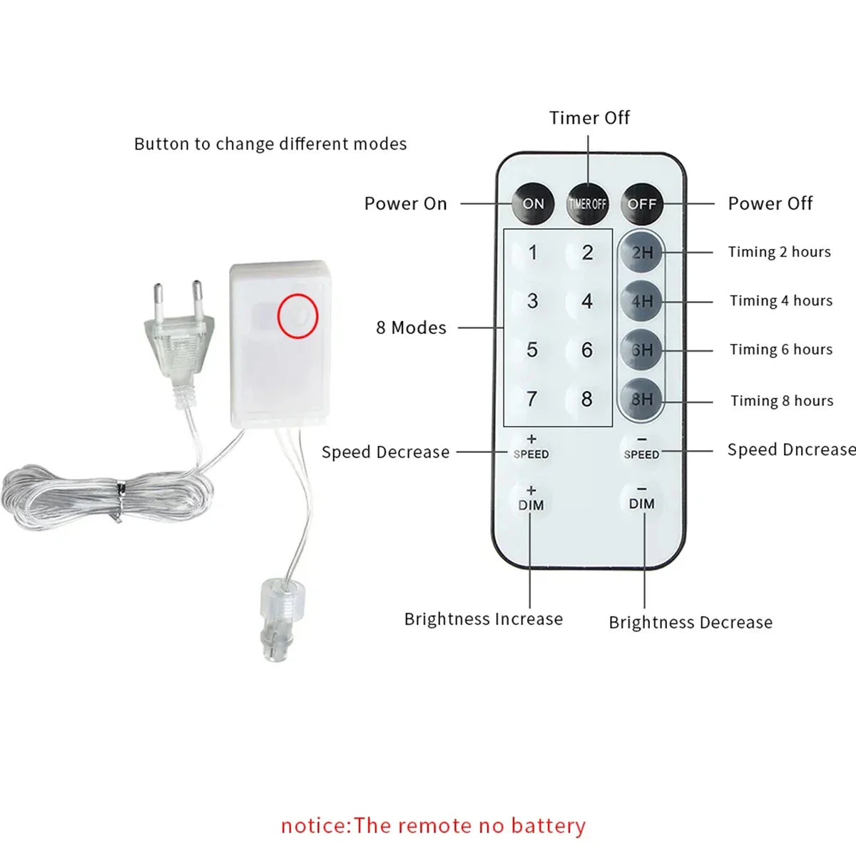 LED Icicle String Lights for Garden & Yard