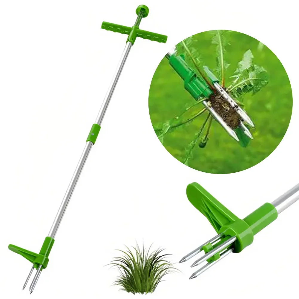 GrassMaster™ Foot Pedal 3-Claw Weeding Tool
