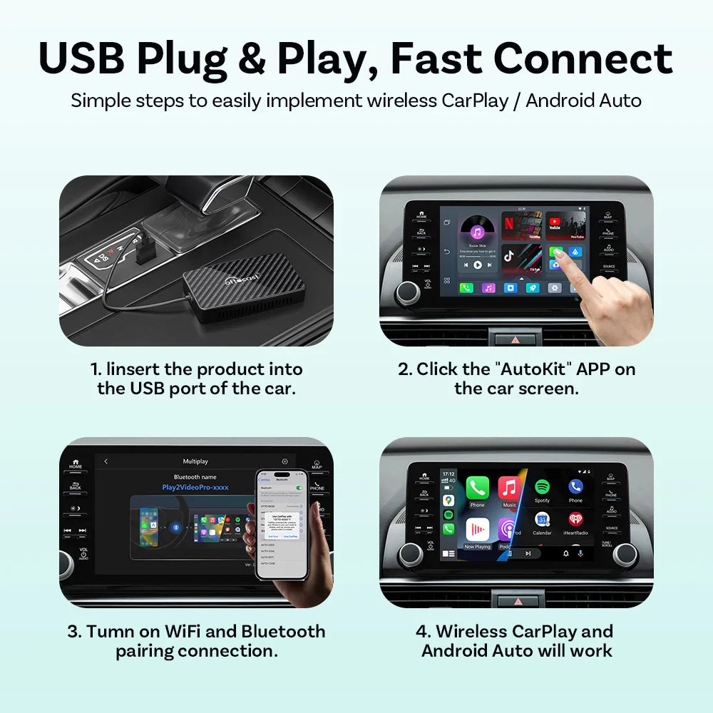 Wireless CarPlay & Android Auto Adapter