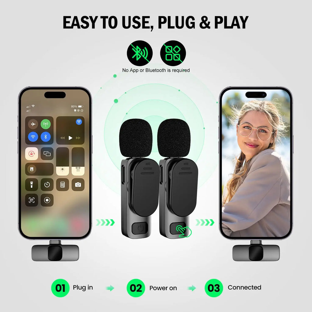 Basix™ Wireless Lavalier Microphone for iPhone