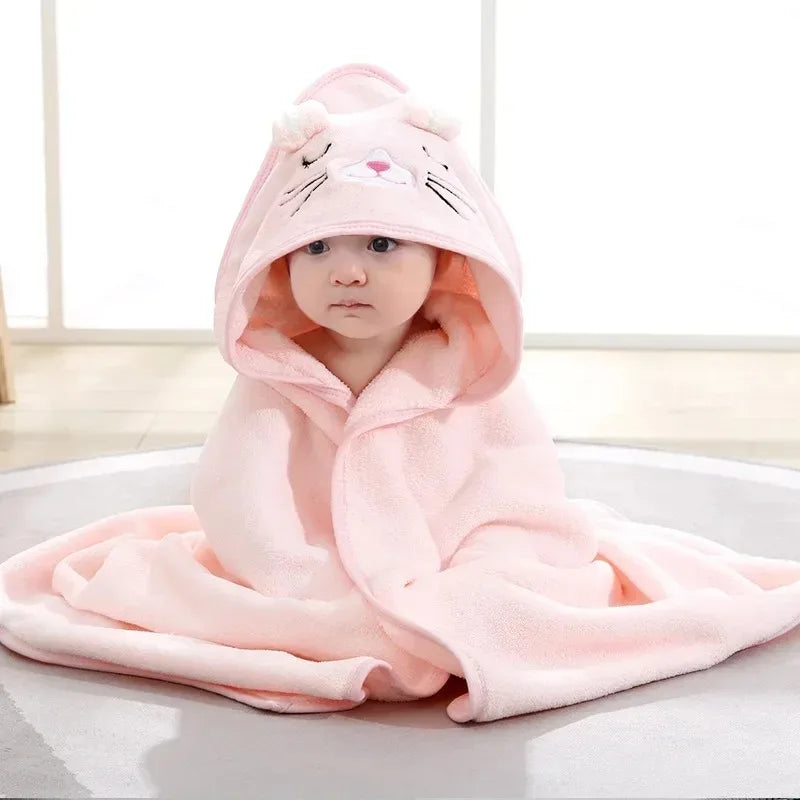 BabyJoy™ Cartoon Hooded Towel 80x80cm