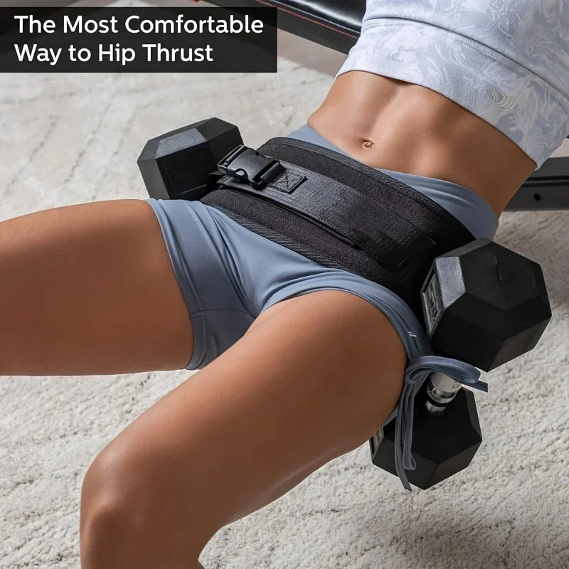 FitMax™ Adjustable Weighted Waist Belt – Hip Thrust Trainer