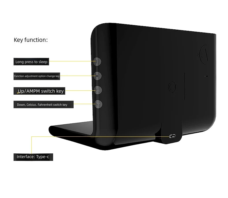 3-in-1 40W Wireless Charger with LED Clock