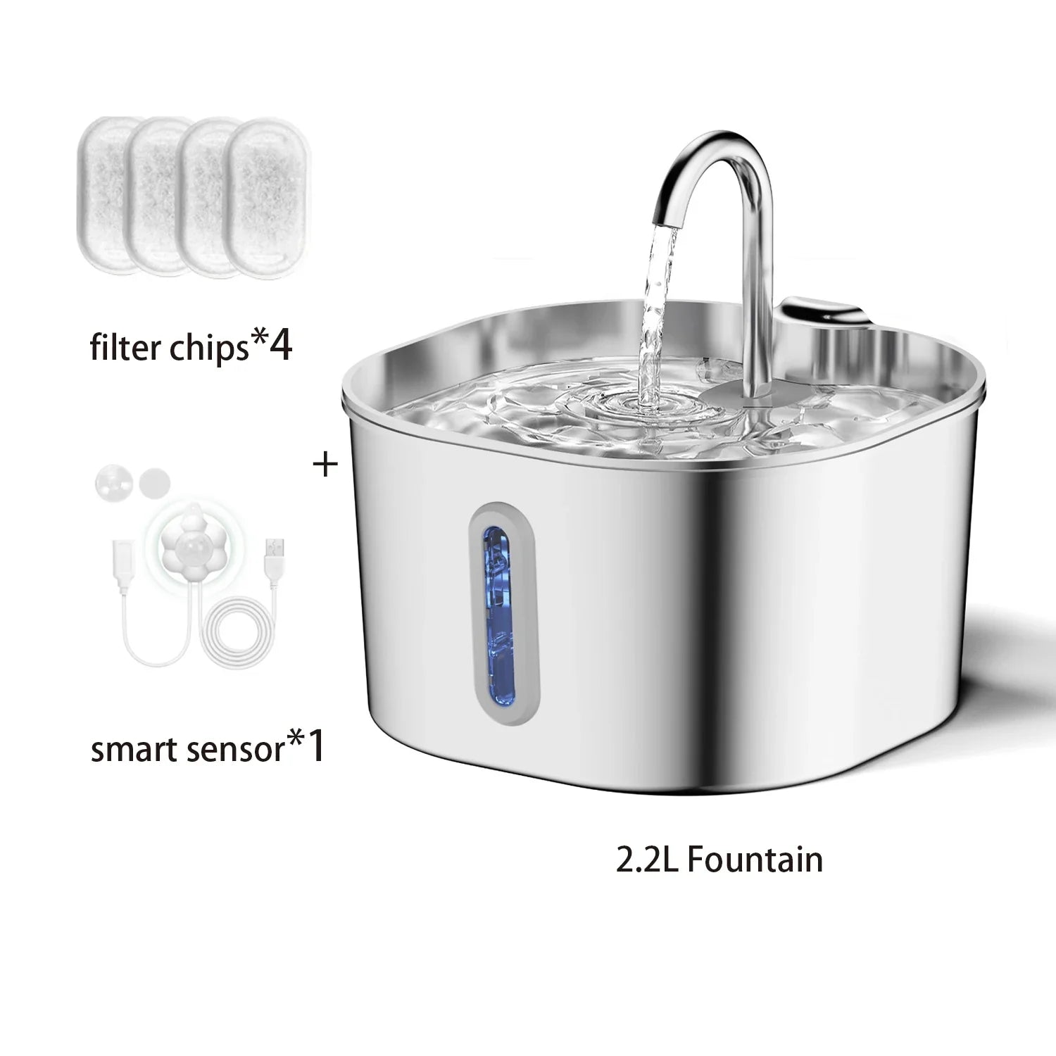 ZYFeeder™ 2.2L Smart Pet Drinking Fountain