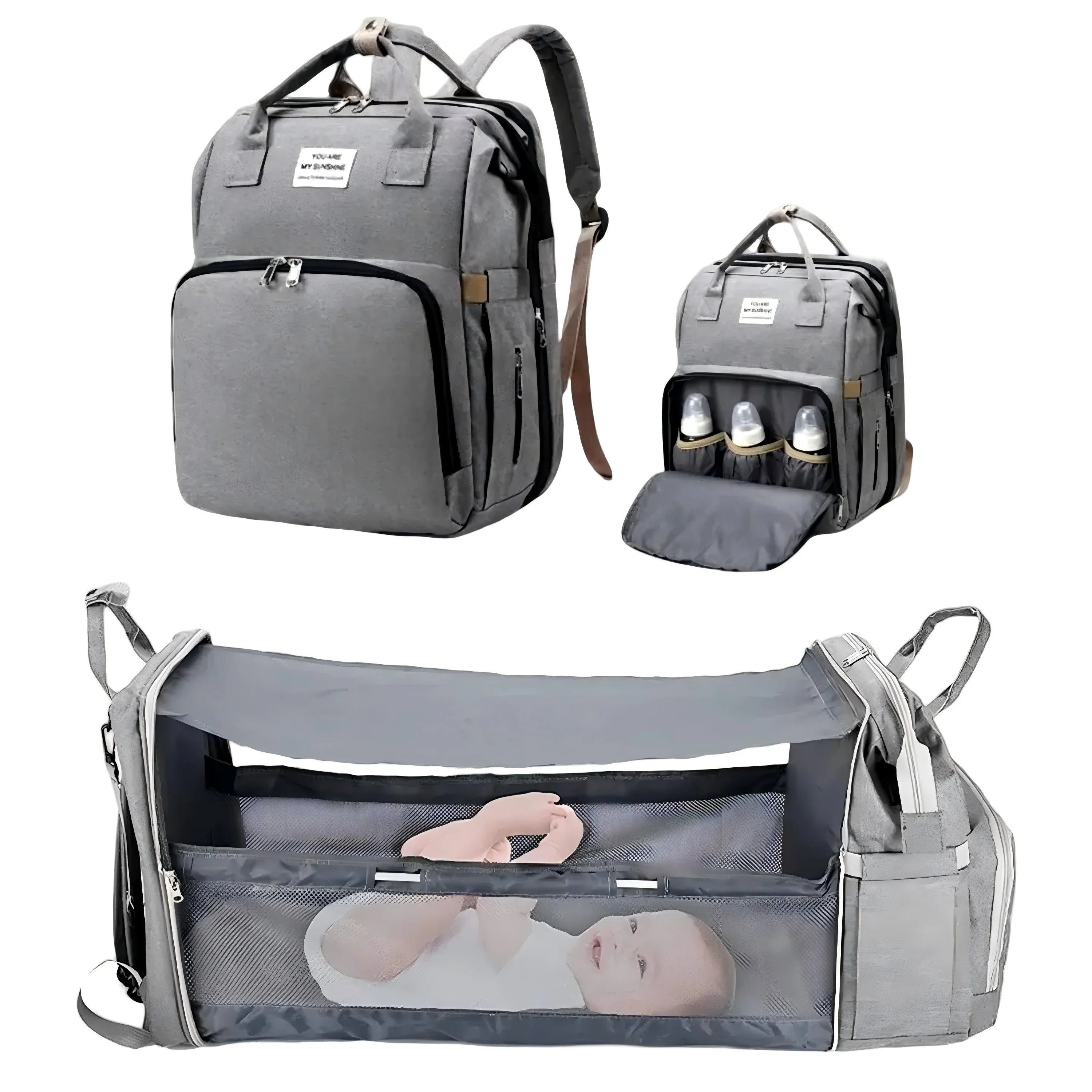 BabyFlex™ Foldable Diaper Bag & Changing Backpack