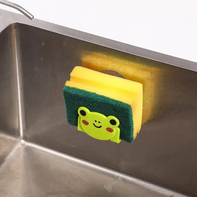 Cartoon Sink Sponge Organizer Rack