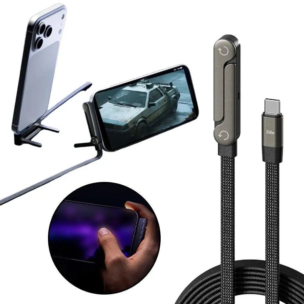 240W Fast Charging Data Cable for iPhone/Android/Tablets