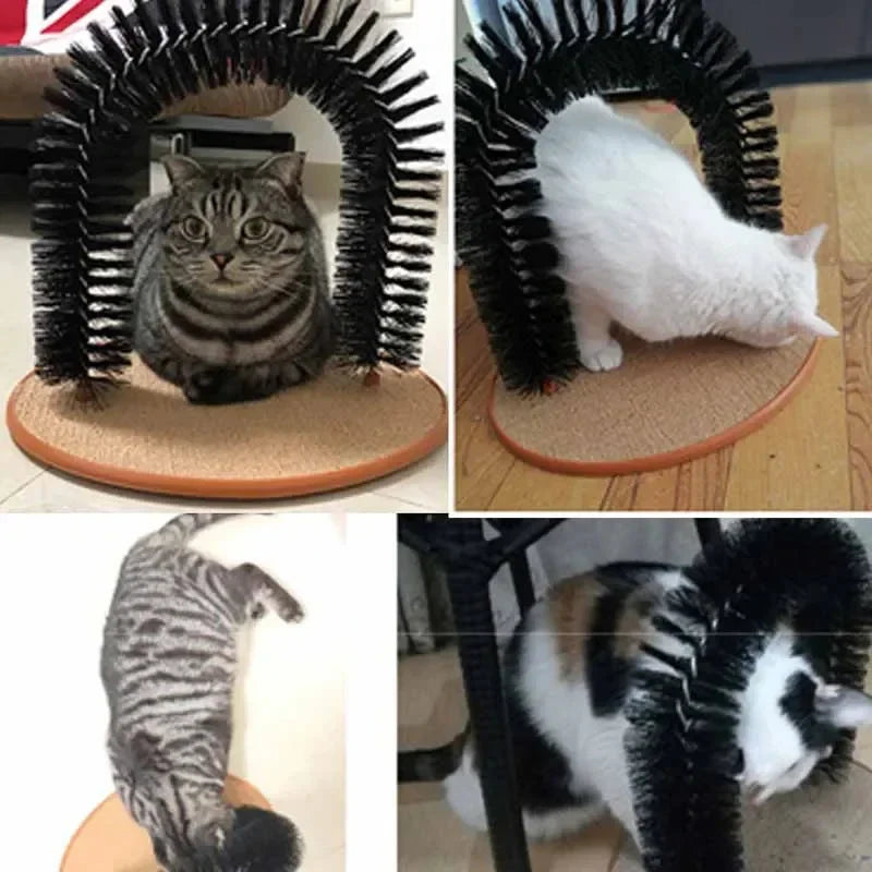 MeowMate™ Cat Massage & Scratch Grooming Arch