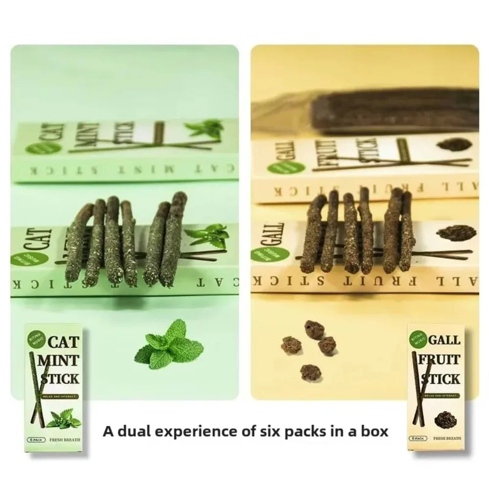 PawJoy™ Silvervine Cat Sticks – Teeth Cleaning & Fun Toy