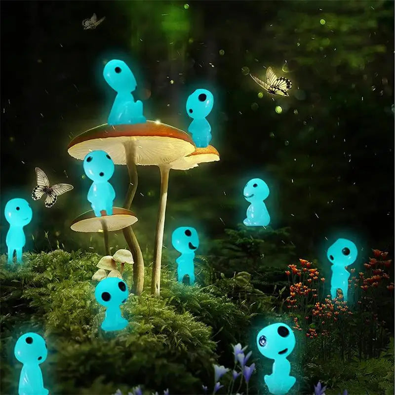 Garden Glow™ Mini Tree Spirit Statues – 10pcs Outdoor Decor