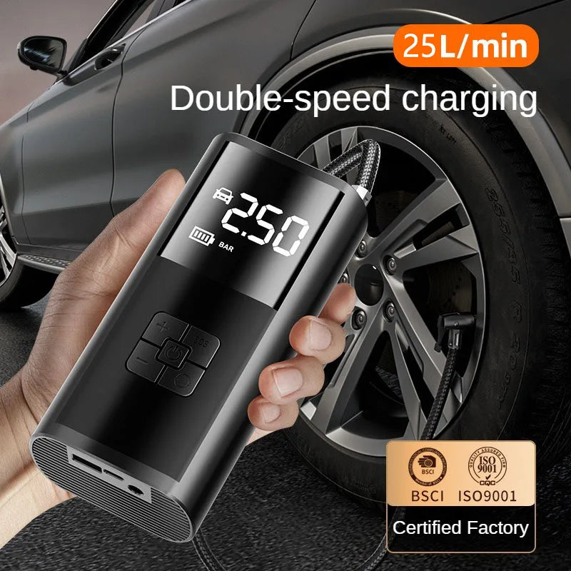 Kompakter Luftkompressor – für Auto, Fahrrad und Bälle