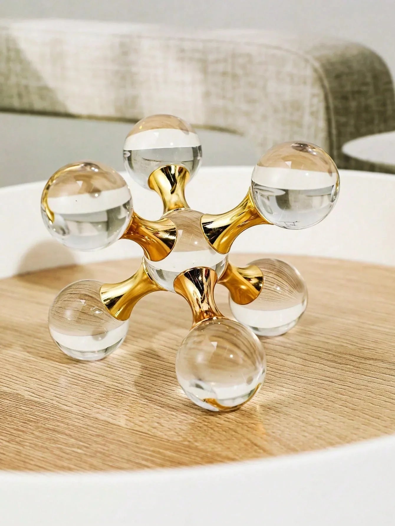 LuxeOrb™ Crystal Molecular Candle Decor