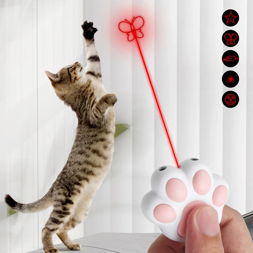 Pet Toys Cat USB Rechargeable Multifunctional Pet Laser Toy For Cats