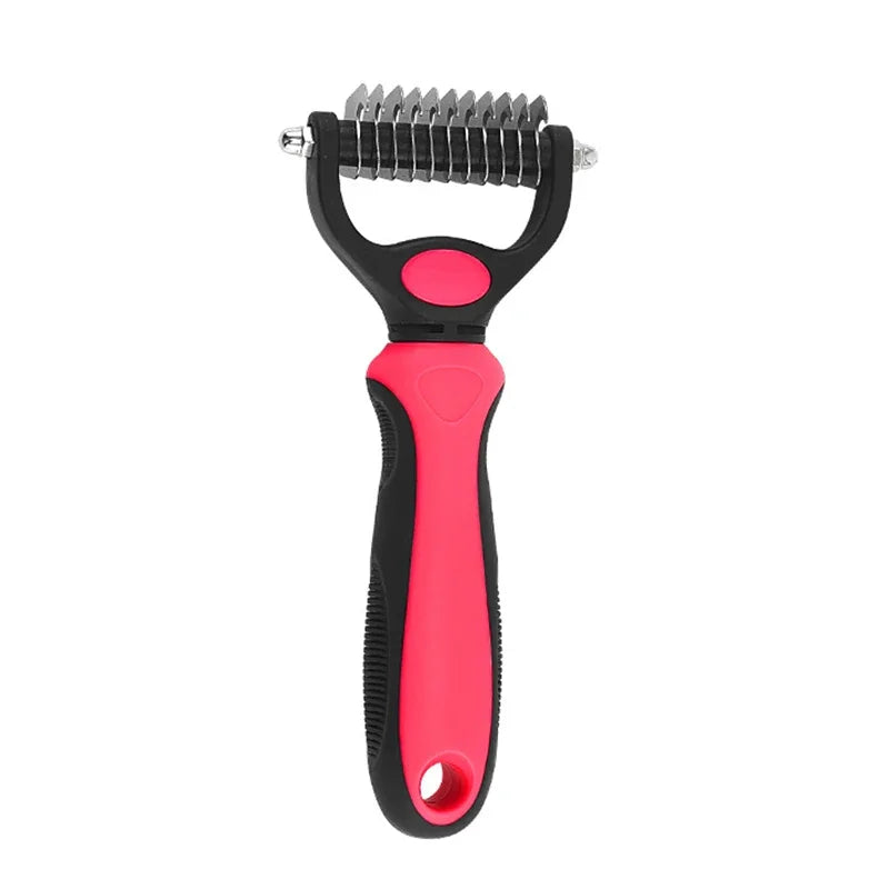 Pet Deshedding Brush Cat Comb Self Cleaning Hair Remover