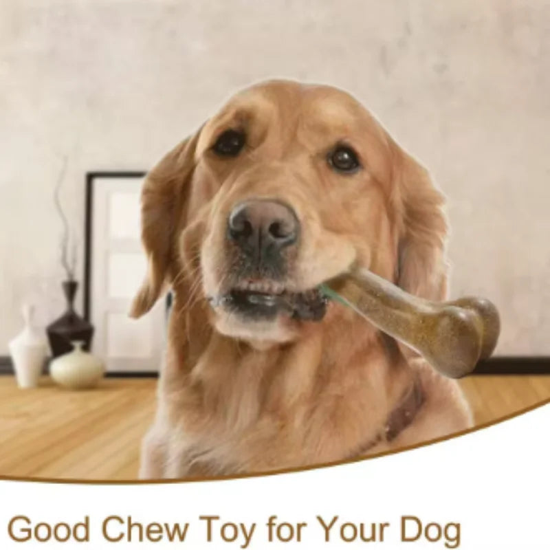 Natural Non-Toxic Dog Bone Chew Toy Nearly Indestructible Anti-Bite Puppy Chew Toy