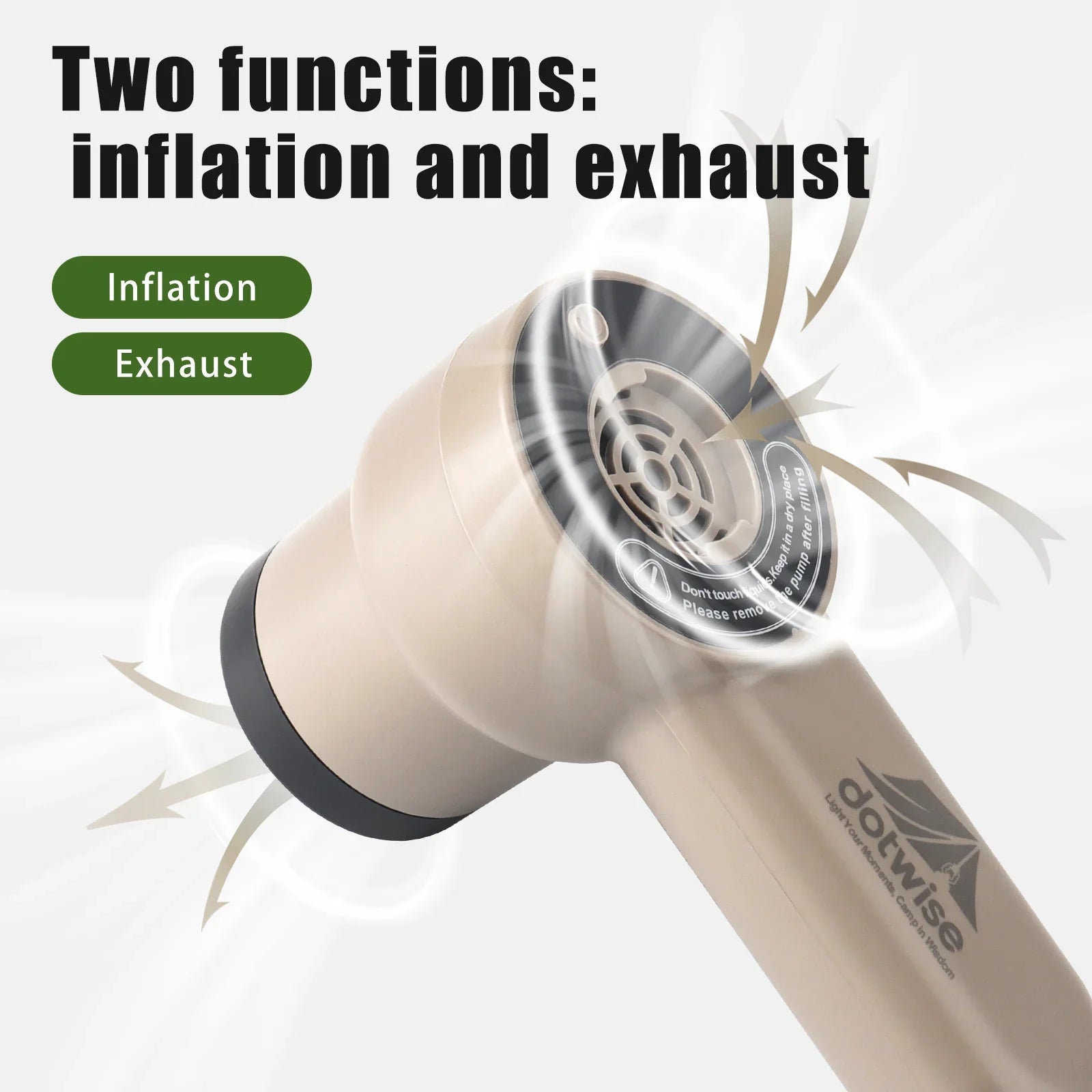 DOTWISE™ Hochleistungs-Luftpumpe – Kompakt und tragbar