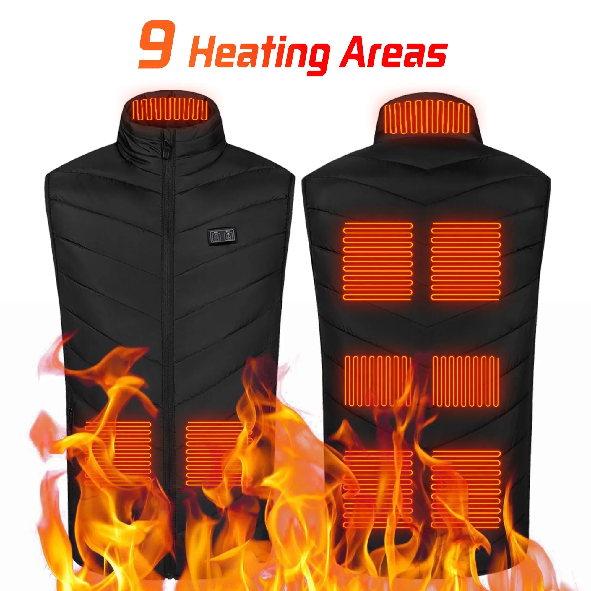 HeatMax™ USB Heated Vest – Outdoor, Sports & Travel Jacket