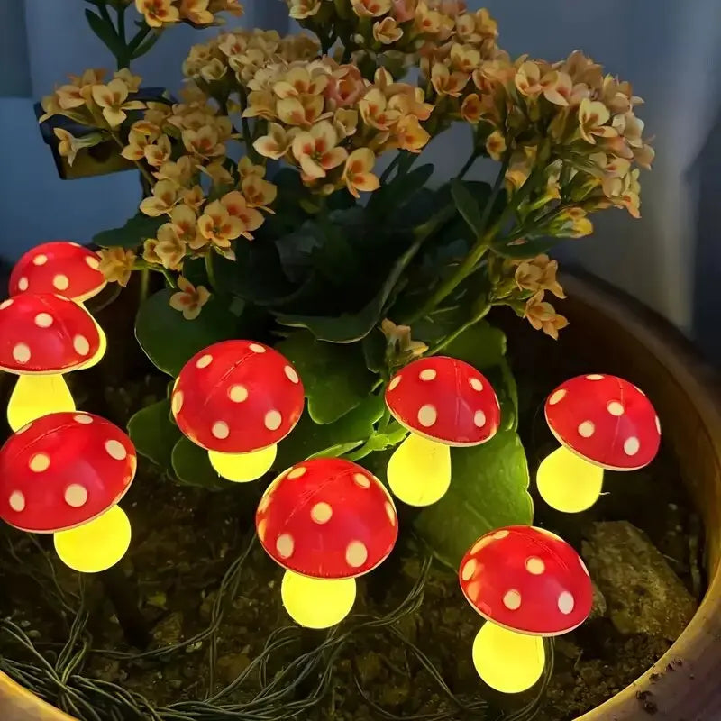 SunBright™ Outdoor Mushroom Pathway LED Light – 8 Modes