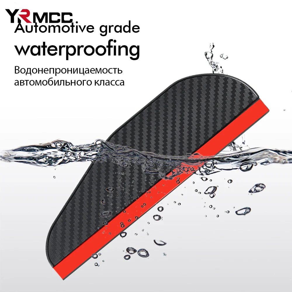 2PCS Car Mirror Eyebrow Rain Cover – Carbon Fiber Protector