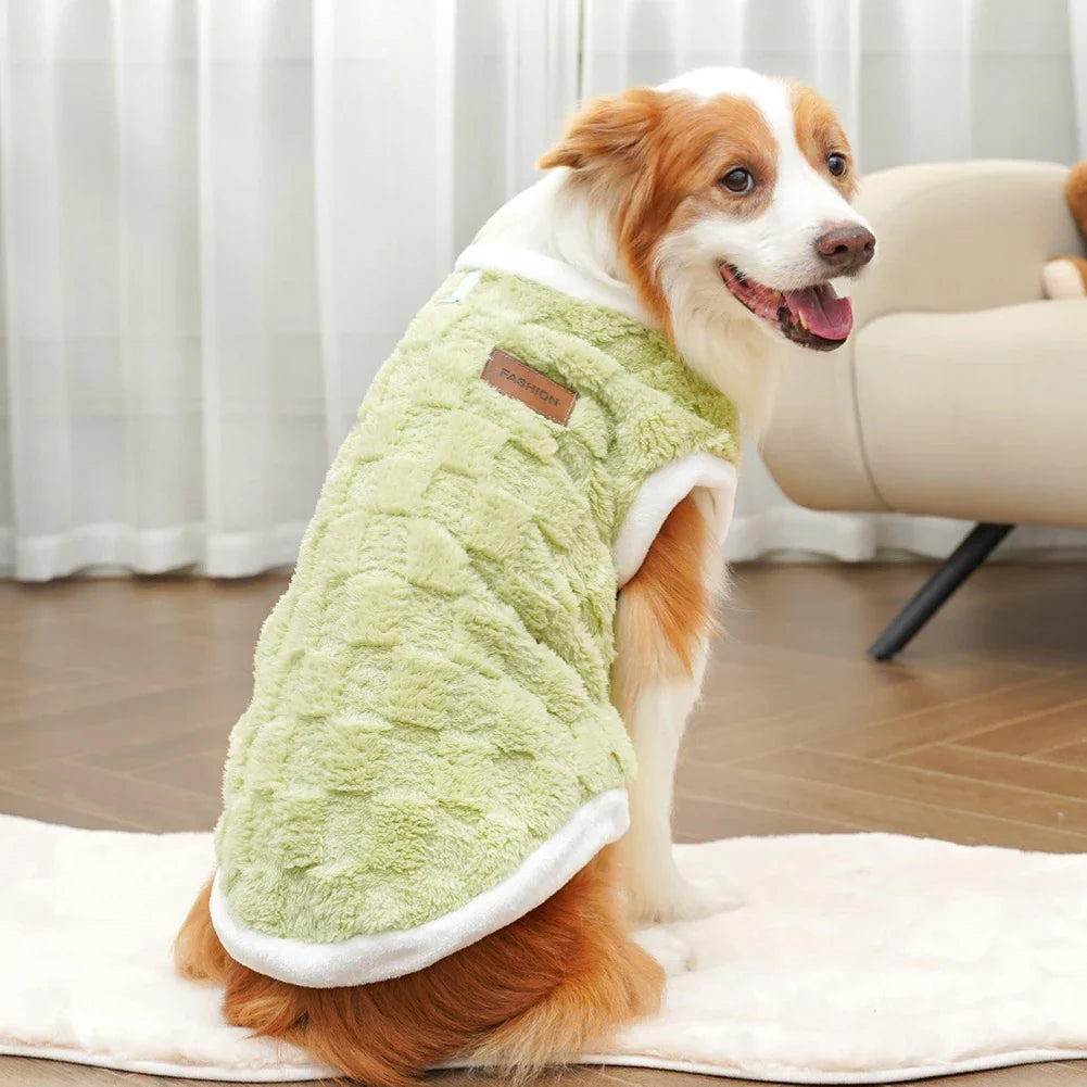 CanineComfort™ Flannel Dog Coat