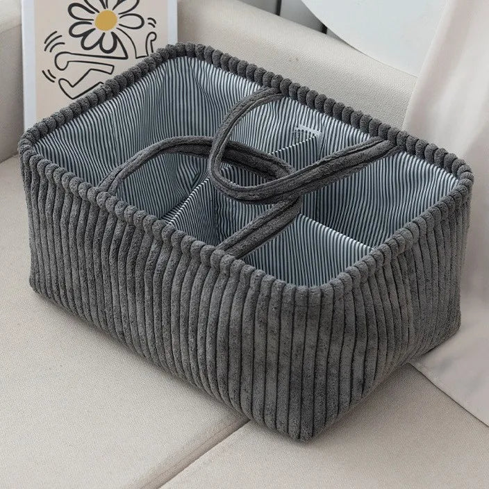 LuxeBoho™ Multi-Compartment Storage Basket