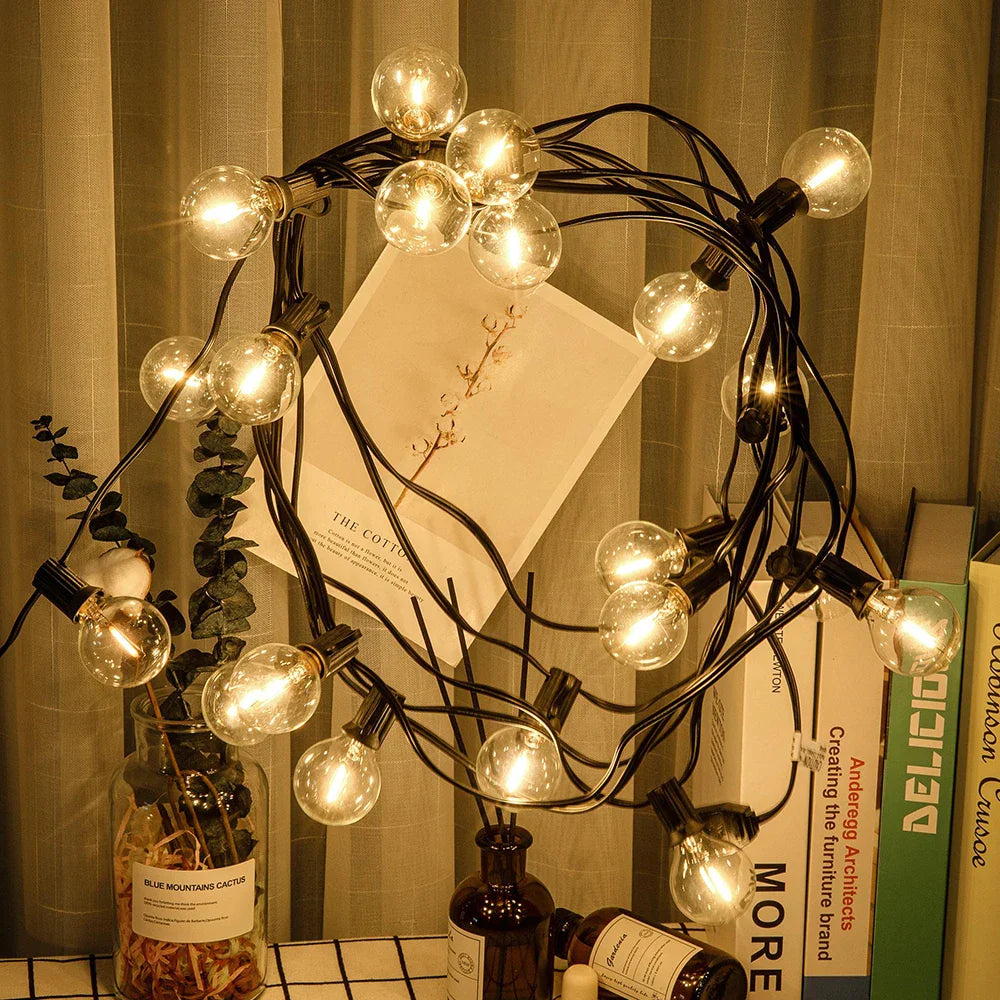 LumiGlow™ G40 LED Patio String Lights – 30M