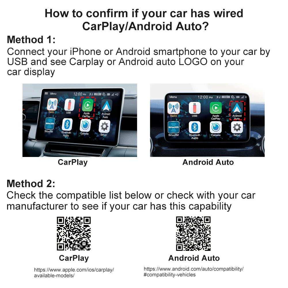 CarPlayX™ Wireless AI Box for Android Auto USB