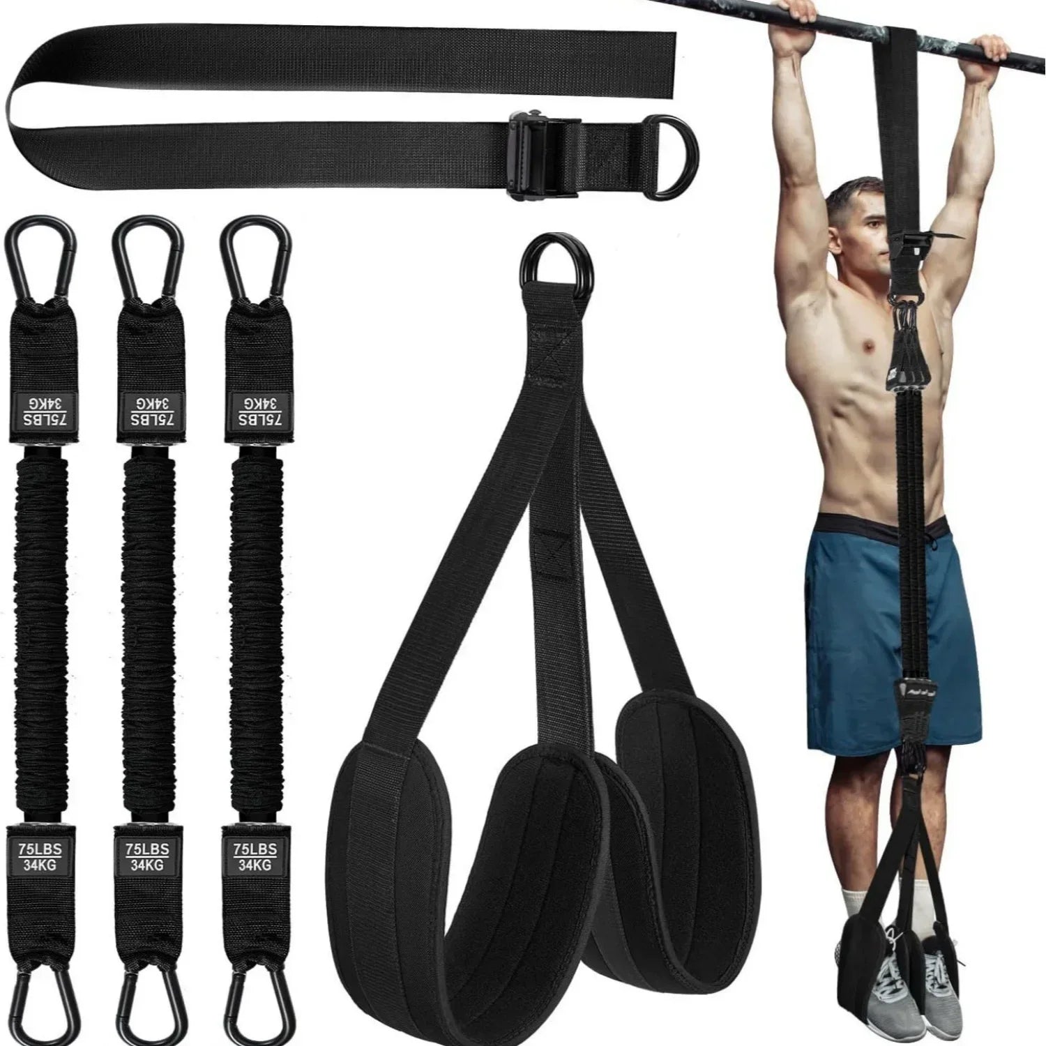 PowerLift™ Pull-Up Training Belt & Tension Band